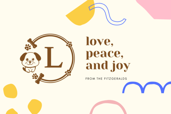 Love Dog Monogram Font font preview - 2