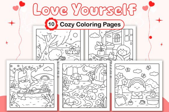 Love Yourself Cozy Coloring Pages