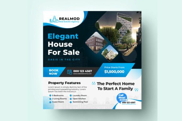 Preview of Real Estate Social Banner real estate social media template