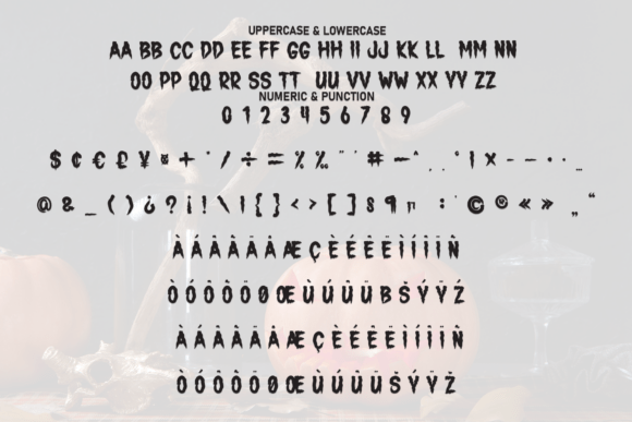 Scarry Hallowen Font PNG with transparent background - Preview 6