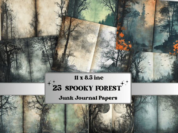 Spooky Forest Double Papers Ephemera