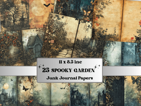 Spooky Garden Double Papers Ephemera