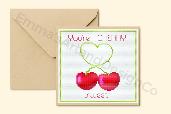 Stitched Valentines Day Card