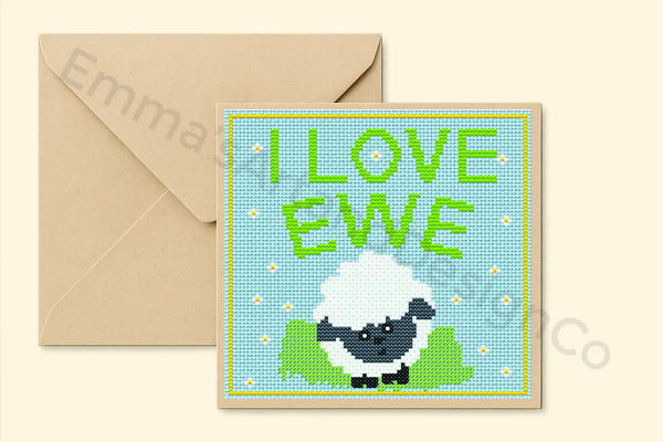 Stitched Valentines Day Card
