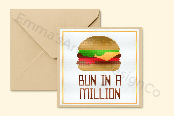 Thank You Cross Stitch Card
