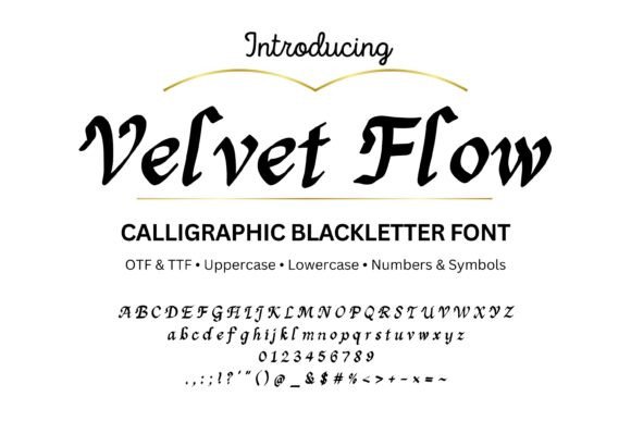 Velvet Flow Skript-Schriftarten Schriftart Von Simple Font