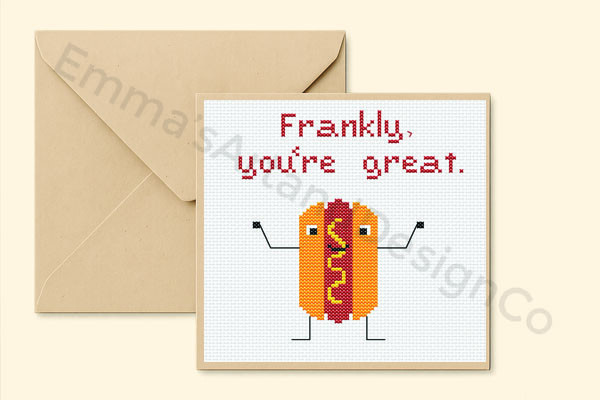 Well Done Cross Stitch Card