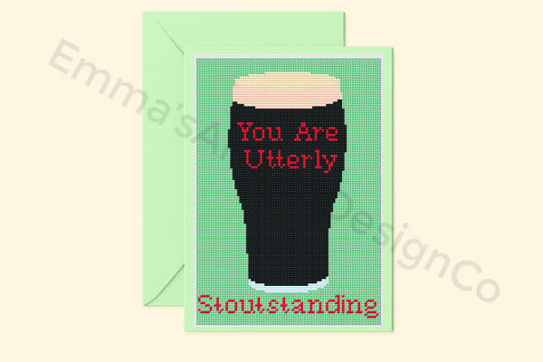 Well Done Cross Stitch Card