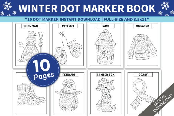Winter Dot Marker Activity Book