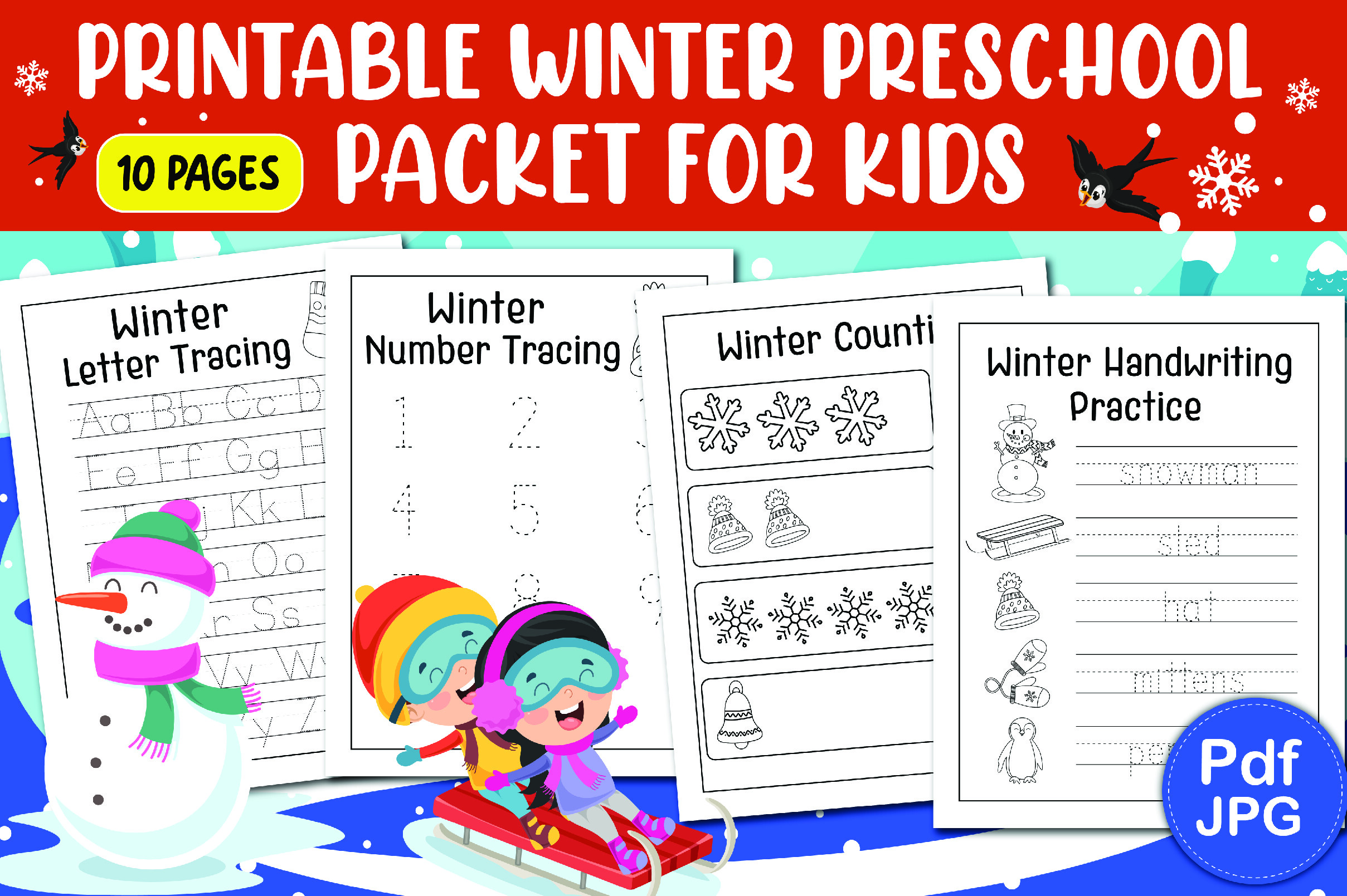 Winter Preschool Packet