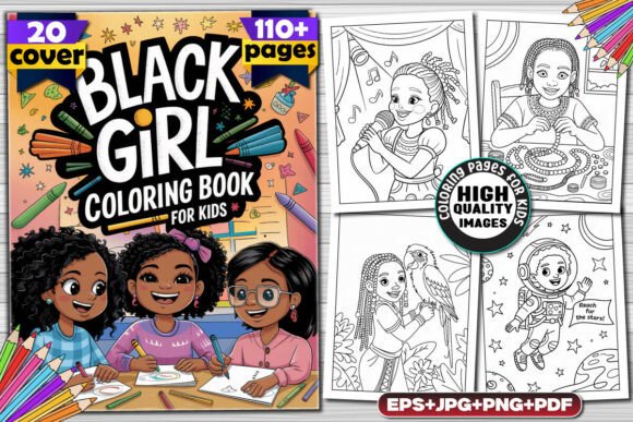 110+ Black Girl Coloring Pages for Kids