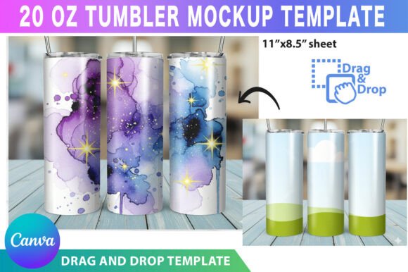 Canva Tumbler Mockup 20 Oz Skinny