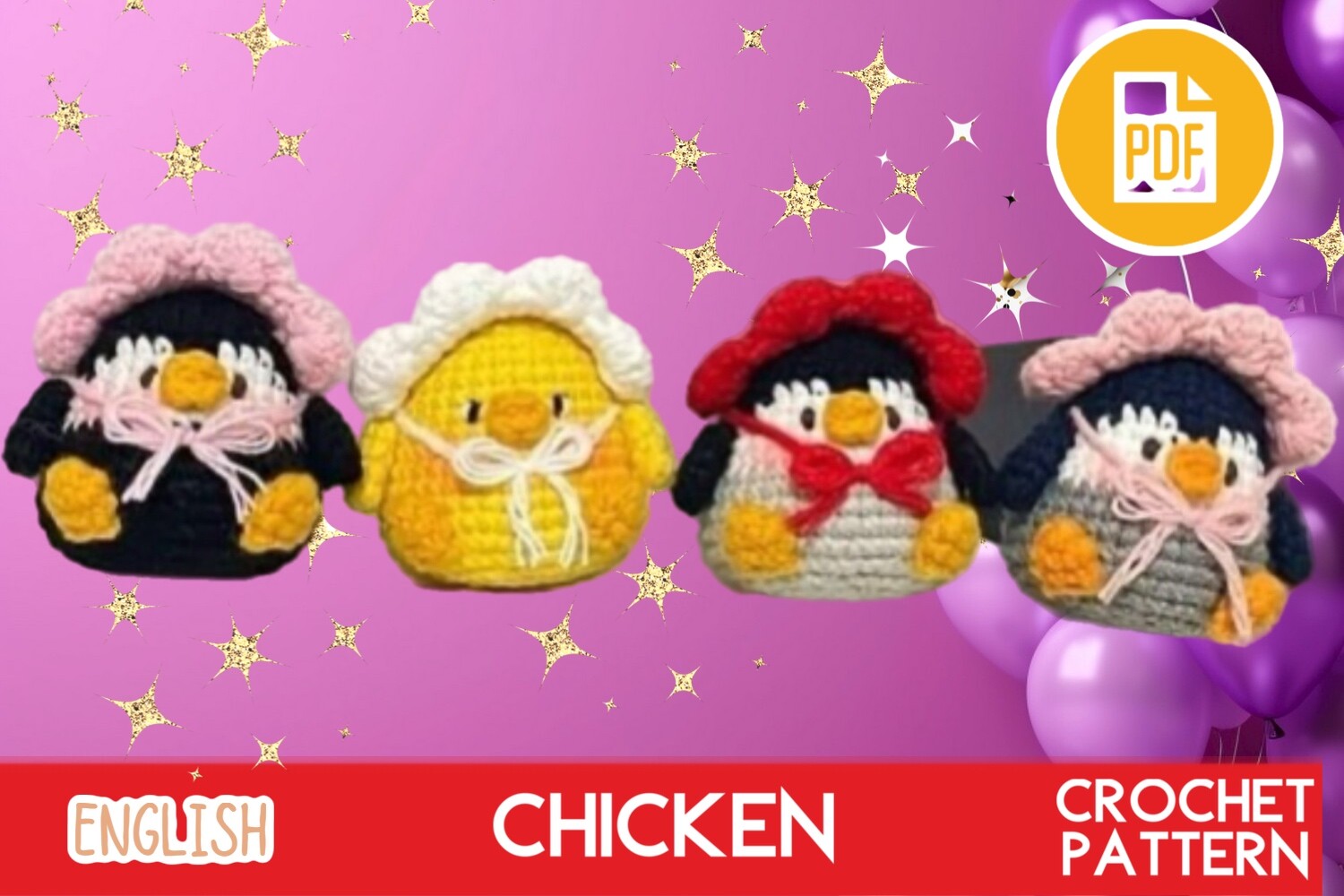 Chicken Crochet PDF / Easter / Amigurumi