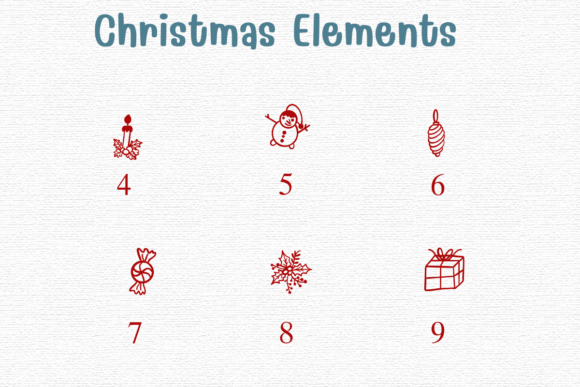 Christmas Elements Font - Preview 3