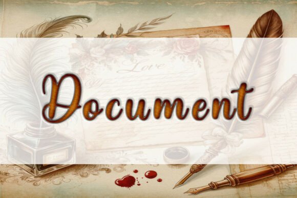 Document Font - Preview 1