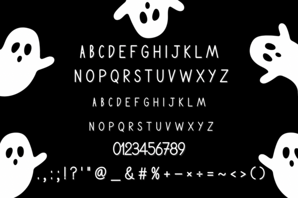 Ghost Halloween Font - Preview 1