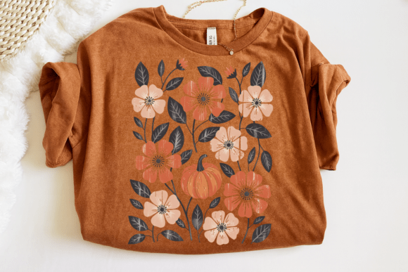 Grunge Boho Floral Fall Png