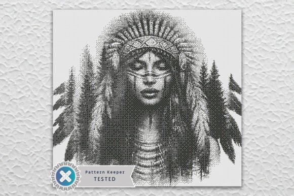 Native American Cross Stitch Pattern PDF