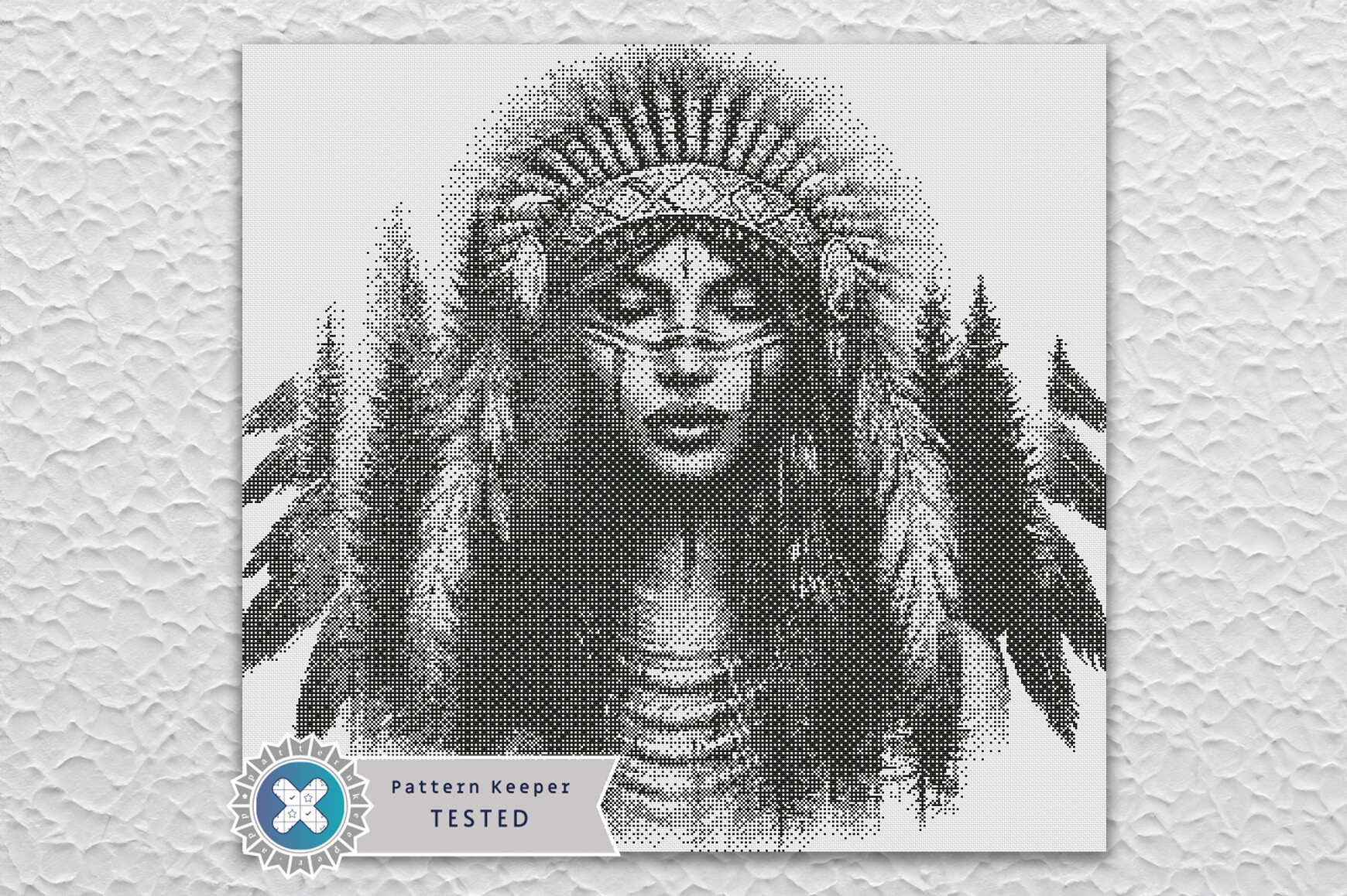 Native American Cross Stitch Pattern PDF