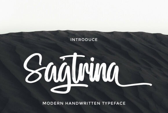 Sagtrina Font PNG with transparent background - Preview 4