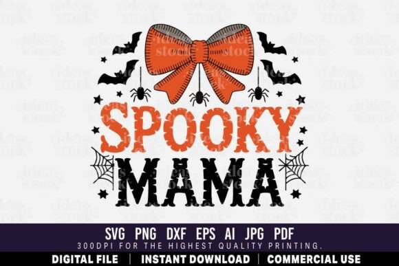 Spooky Mama SVG PNG