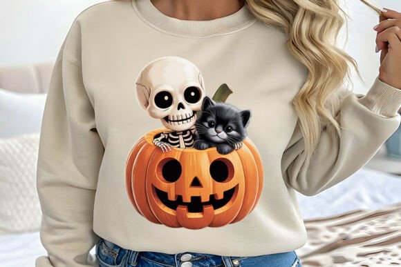 Twinkle Kawaii Halloween Sublimation PNG Grafik Druckbare Illustrationen Von Designs_Studio4