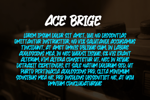 Ace Brige Font - Preview 2