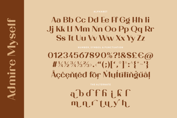 Admire Myself Font - Preview 3