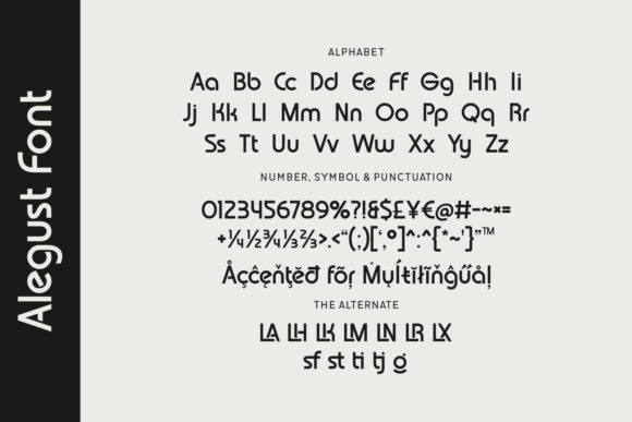 Alegust Font - Preview 3