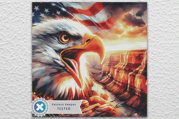 American Eagle Cross Stitch Pattern PDF