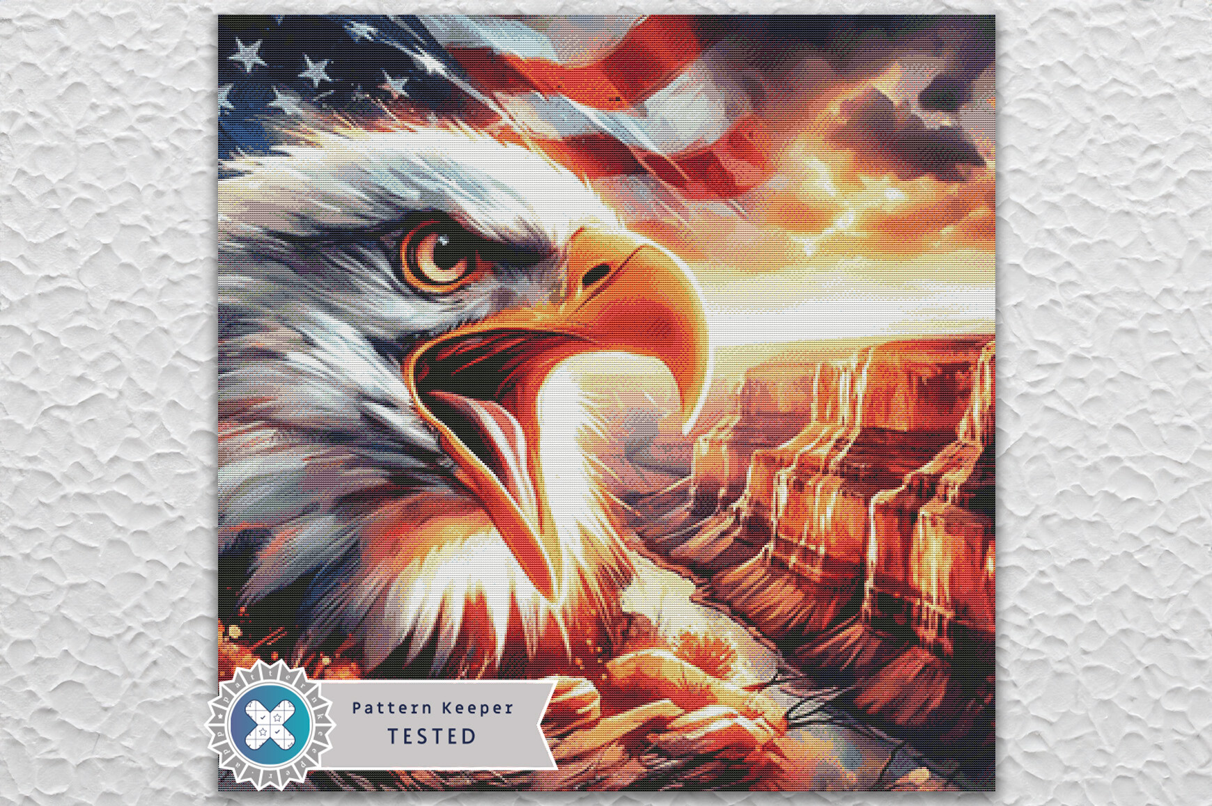 American Eagle Cross Stitch Pattern PDF