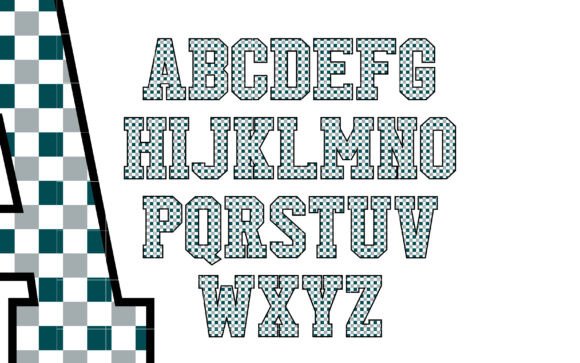American Football 6 Helmet Font - Preview 6