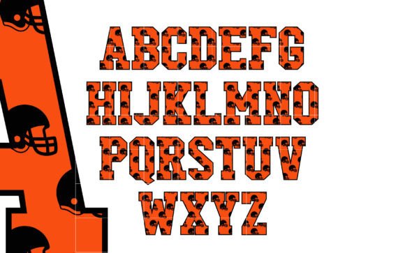 American Football 7 Tiger Font - Preview 3