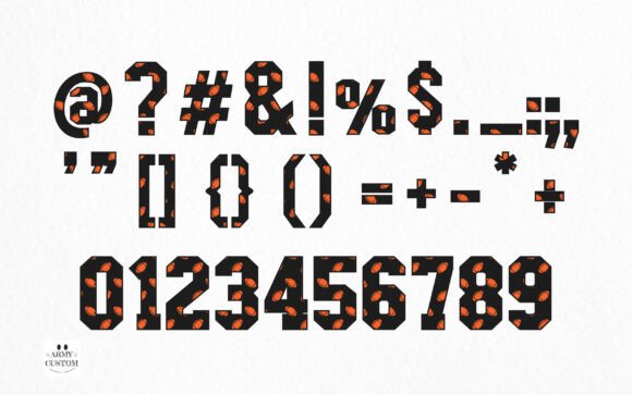 American Football 7 Tiger Font - Preview 5
