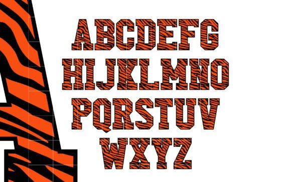 American Football 7 Tiger Font - Preview 6