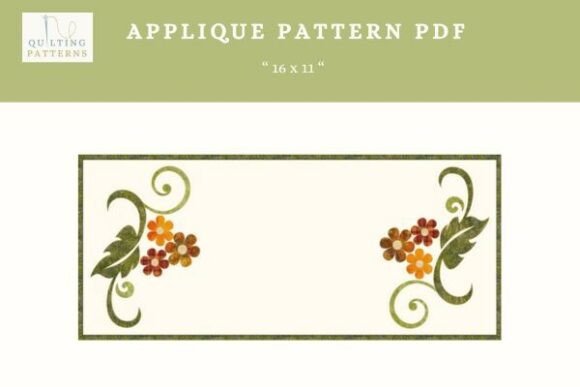 Autumn Floral Applique Pattern PDF