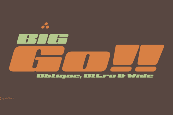 Big Ultra Wide Font - Preview 1