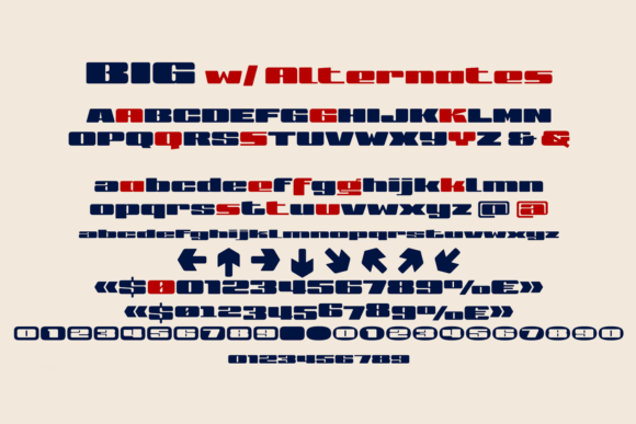 Big Ultra Wide Font - Preview 2