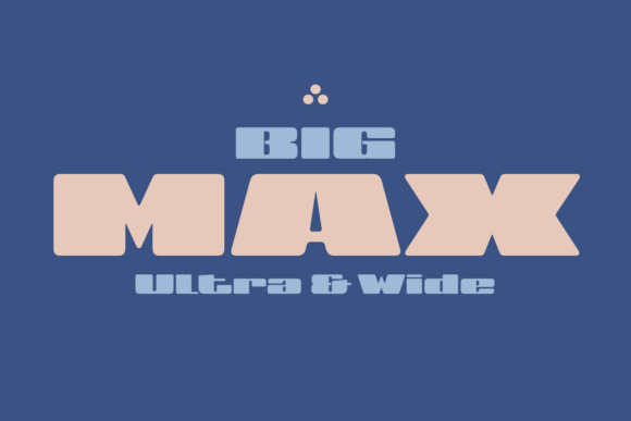 Big Ultra Wide Font - Preview 3