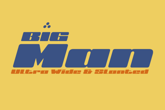 Big Ultra Wide Font - Preview 6