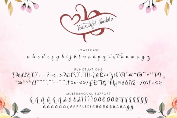 Beautiful Shakila Monogram Font - Preview 4