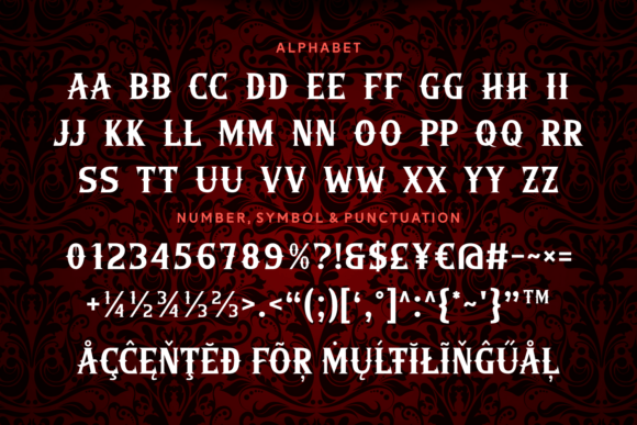 Blood Hollow Font - Preview 4