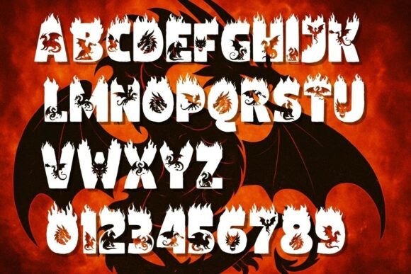 Btzdragonfire Font - Preview 1