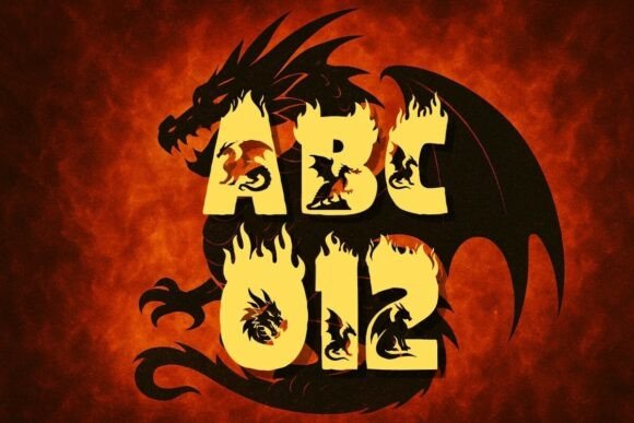 Btzdragonfire Font - Preview 2