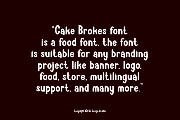 Cake Brokes Font - Preview 5