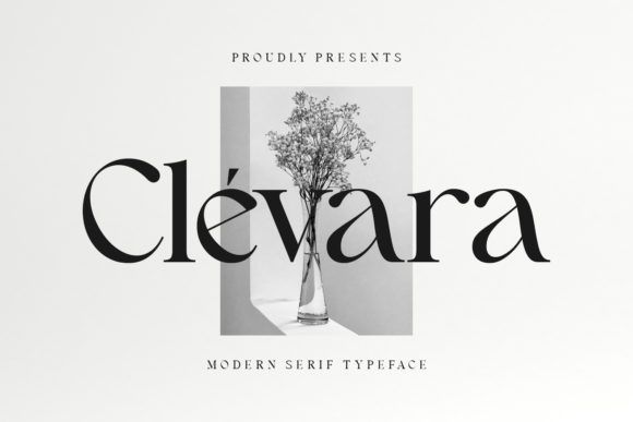 Clévara editorial serif font