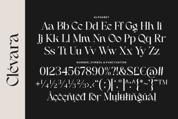 Clévara Font PNG with transparent background - Preview 4