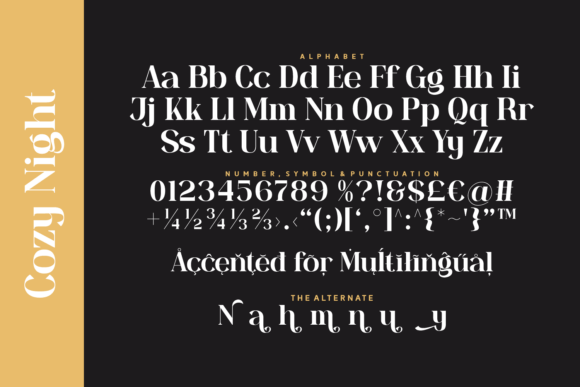Cozy Night Font - Preview 3