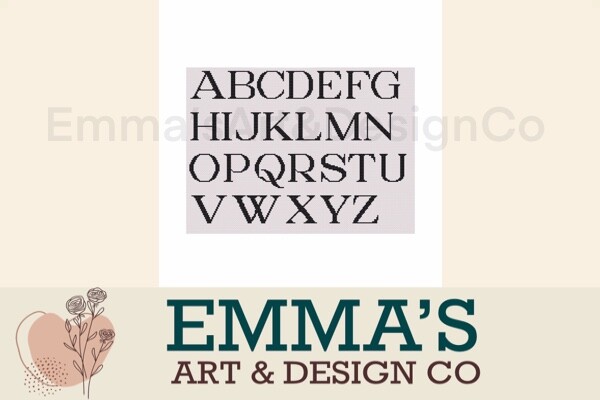 Cross Stitch Alphabet Pattern