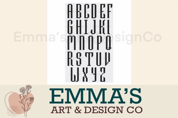 Cross Stitch Alphabet Pattern